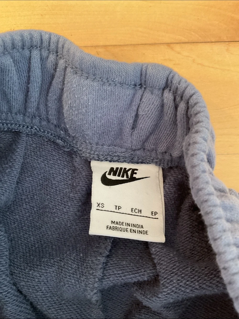 Nike Womens Dark Blue Fleece Joggers with White Logo - Picture 3 of 5